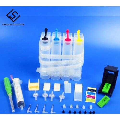 Ink Supply System for Inkjet Printer Universal Colors Ciss DIY Kits Accessaries Tank Replacement for Hp Canon