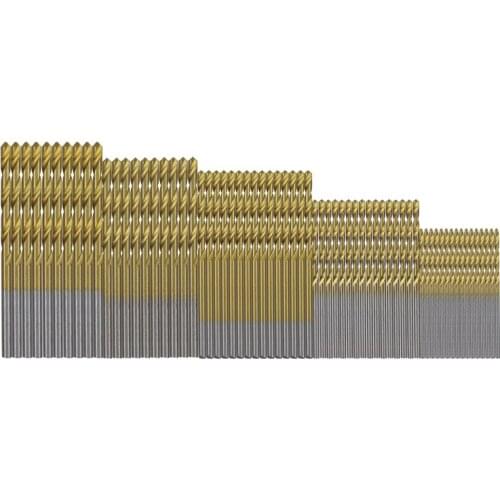 Twist Drill Bits 50/99pcs Tool Set Cobalt Twist Drill Bits HSS Tool Set Titanium Coated Wood Drilling Bits Set Straight Shank