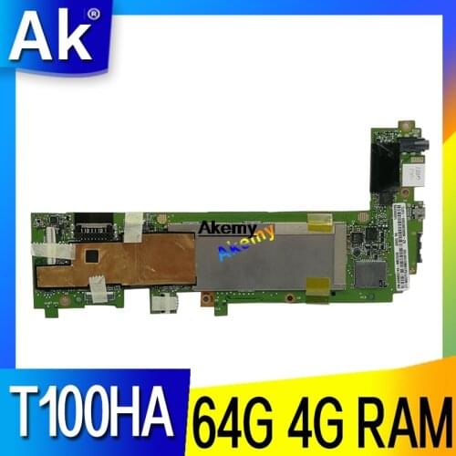 T100HA Motherboard 4G RAM 64G SSD For Asus T100H T100HA T100HN T100HAN Laptop motherboard T100HA Motherboard test 100% OK