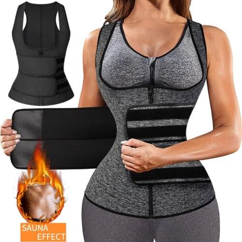 Waist Trainer for Women Slimming Corset Waist Cincher Workout Girdle Hourglass Neoprene Body Shaper Sweat Vest Shapewear Tops