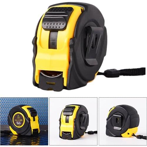 Retractable Tape Film Measure Levelling Metric Rubber Durable Multifunction 3-Way-Lock High Precision Levels Tape Measure