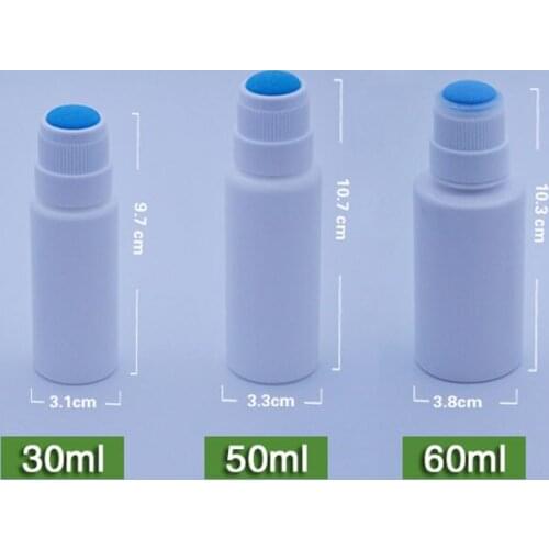 High-grade 30ml 50ml 60ml White HDPE Bottle , Plastic Empty Bottle packaging liquid bottle F1087