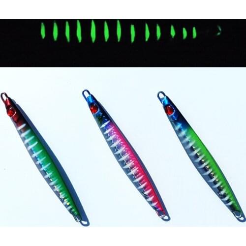 Japan 1pc 80g Lead fish Glow/Lumious with 3D eyes lead fish lead jig knife jig super good quality