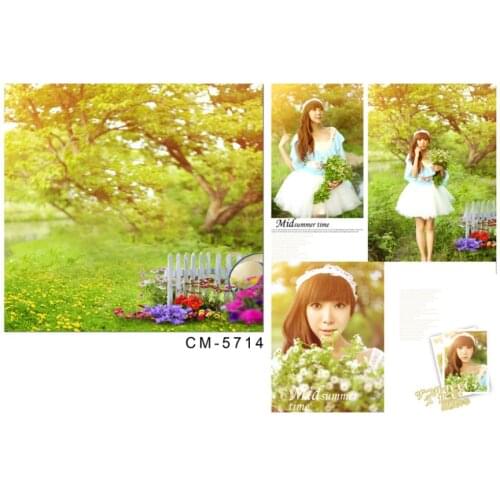 200cmX150cm digital wedding backdrops Woods natural beauty of wildflowers wedding background photography