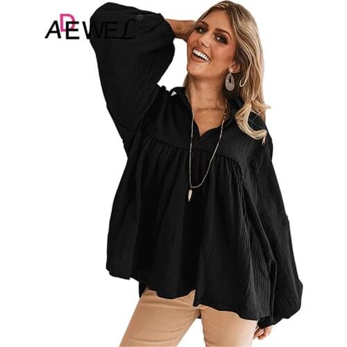 ADEWEL Womens Black Shirts