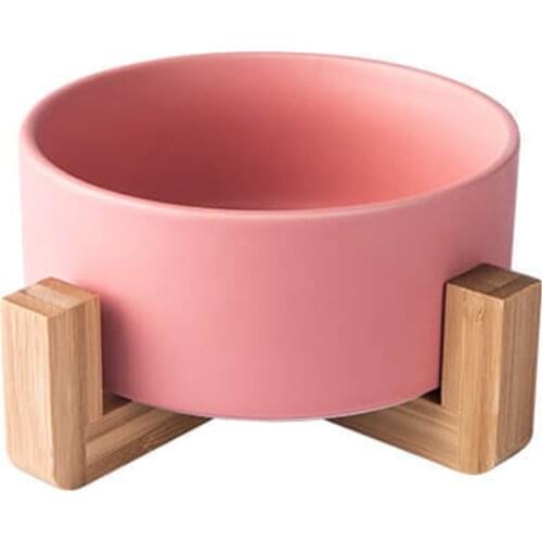 Bamboo Wood Bracket Flower Pots Shallow Plant Pot Planter Bowl With Stand Medieval Matte White Round Garden With Wooden Frame