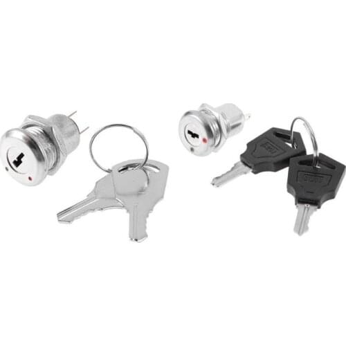 Electronic Key ON OFF Lock Switch Phone Lock Security Power Switch Tubular Terminal with Electronic Switch Key For Household Toy