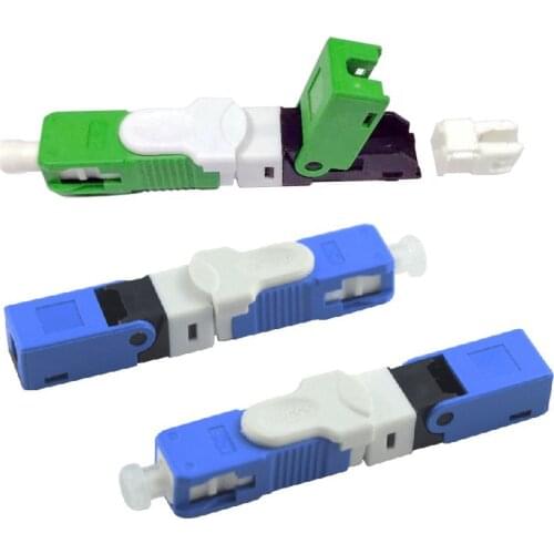 FTTH SC APC/UPC Optical fibe quick connector SC FTTH Fiber Optic Fast Connector Embedded type ESC250D SC Connector