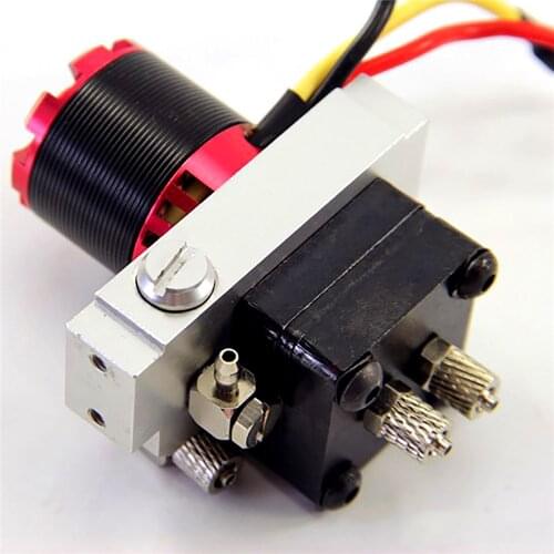 Hydraulic Gear Pump for 1/14 Dump Truck Metal Power Pump with Relief Valve for 1/14 RC Trailer Truck Modification Upgrade Part