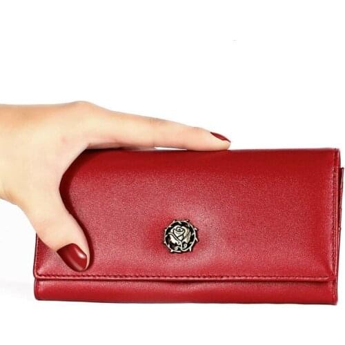 Rfid Women Wallets With Phone Case Genuine Leather Women Wallet Long Clutch Bags Coin Purse Girl Purses And Handbags Luxury