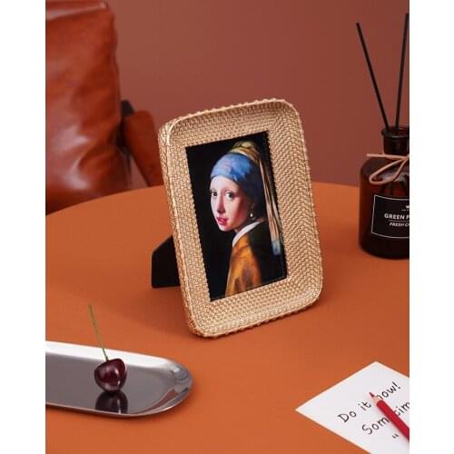 4 "5" 6 "7" and 8 inches round square creative resin contracted hotel do old photo frame