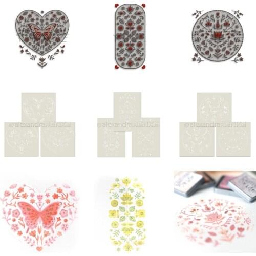 Retro style flower series Metal Cutting Dies and stamps DIY Scrapbooking Card Stencil Paper Card Handmade Album Stamp Die Sheets