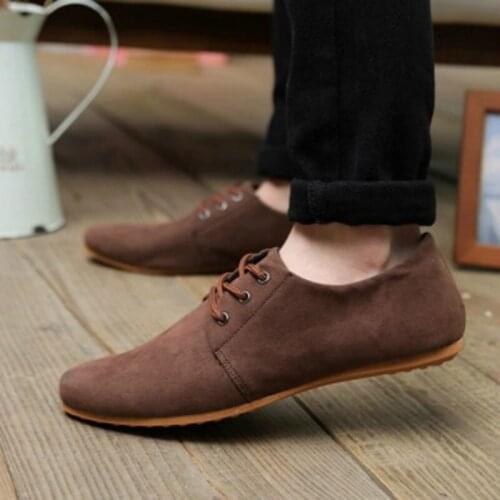 Mocassins fashion men casual shoes new spring men flats lace up male suede oxfords men shoes zapatillas hombre X3-63