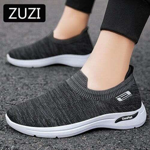 Shoes Men Spring 2021 Mesh Sneakers New Foreign Trade Mens Shoes Fashion Soft Sole Sports Shoes Men Casual Mom Shoes