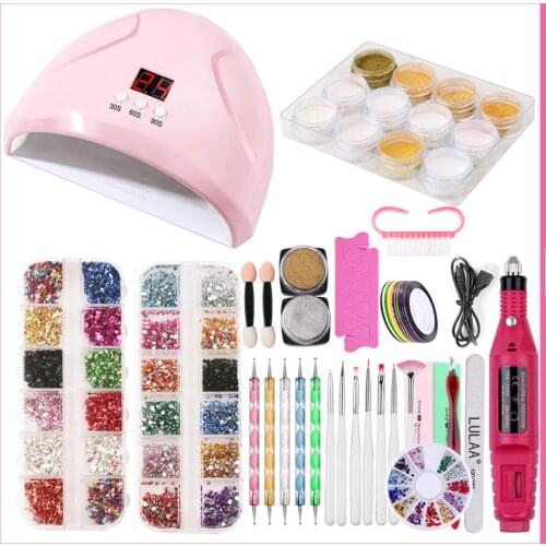 Poly Nail Gel Kit For Manicure Set Gel Nail Polish Complete Kit Semi Permanent Varnish Nail Art Professional UV Gel Manicure Kit