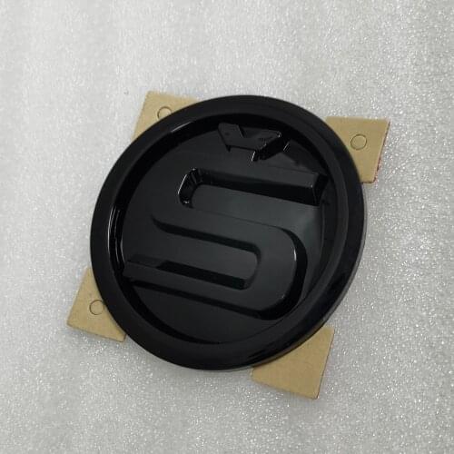80mm/90mm/100mm Hood Sticker For SKODA KODIAQ SUPERB OCTAVIA KAMIQ FABIA RAPID SCALA YETI SKODA Emblem Badge S Logo Sticker