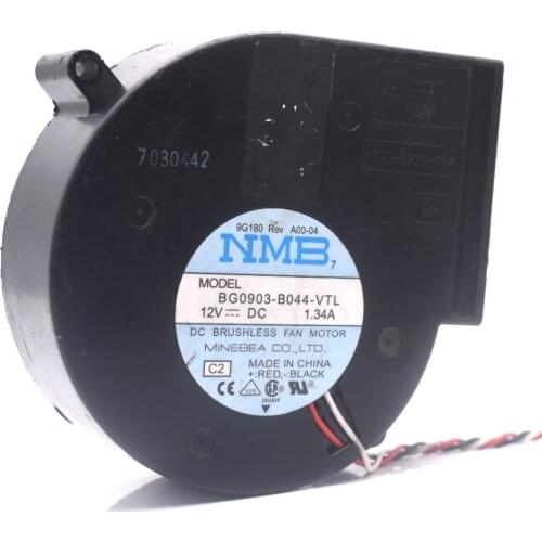 New For NMB fan BG0903-B044-VTL turbine centrifugal fan 9733 1.34A 12v CPU fan 97*97*33mm
