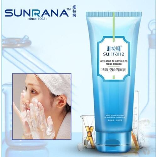 SUNRANA Anti-acne Oil-controlling Facial Cleanser Moisturizing Smooth Skin Narrow Pores