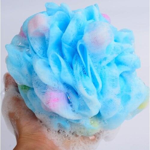 Excellent 500pcs Large Size 40g High Density Bath Sponge Shower Scrubber Bathing Accessories Bath Ball Exfoliating Body Massage