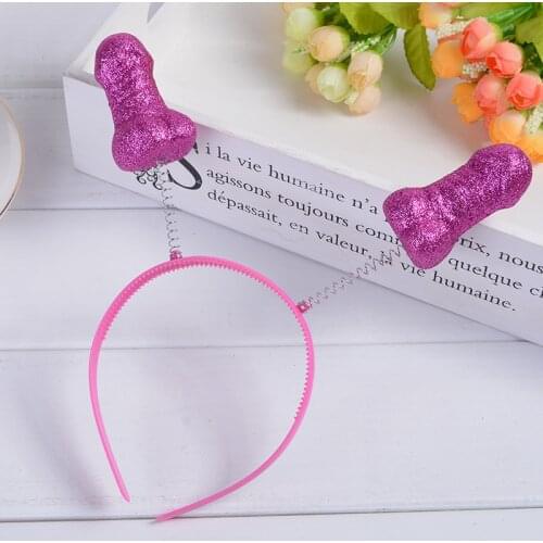 Single Party Hairless Headband Foam Hairy Chick Headband Single Bridal Party Prom Supplies Hen Party Decoration