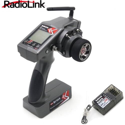 Radiolink RC6GS V2 2.4G 6CH Radio Transmitter with R6FG/R7FG Gyro Receiver Remote Controller for RC Crawler Monster Car Boat