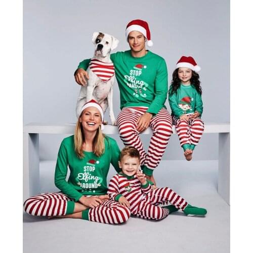 Family Matching Clothes Christmas Set Christmas Pajamas 2021 Fashion Christmas Clothes Adult Children Pajama Set Baby Jumpsuit