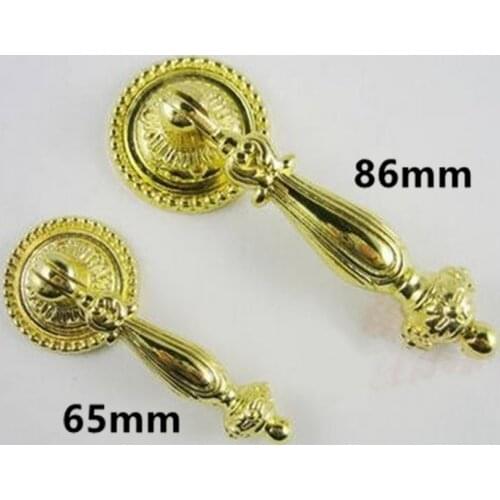 Modern simple fashion shaky drop pendant furniture small knobs gold drawer cabinet pulls knobs gold dresser door handles
