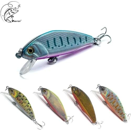 Thritop Minnow Fishing Bait Hard Lure TP107 Sharp Hooks 45mm 3.5g Artificial Carp Fishing Pike Bass Tackle Tools