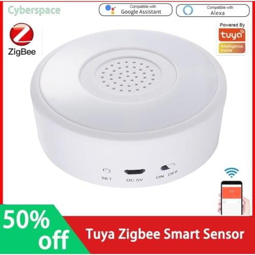 Tuya Smart Sensor Zigbee Siren Wireless Linkage Smart Sound And Light Alarm Horn Siren Remote Control Smart Home Kit