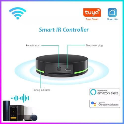 Tuya Smart WiFi IR Remote Control For Air Conditioner TV Smart Home Infrared Universal Remote Controller For Alexa Google Home