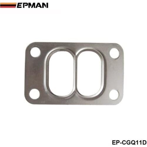 10PCS/LOT T3 T34 T35 T38 Twin Entry Divided Turbo Manifold Turbine Inlet Gasket 304 Stainless Steel EP-CGQ11D