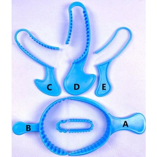 100Pis Dental Impression Trays Triple Bite Registration Denture Arch Tray Net Gauge Hole Blue