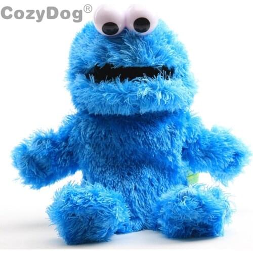 32cm Hand Puppet Sesame Street Cookie Large Puppet Lovely Cartoon Cesame Street Soft Plush Toys Doll Peluche For Kids Baby