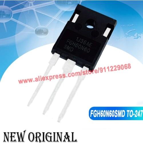5piece) FGH60N60SMD FGH60N60 TO-247 IGBT 600V60A / IXKH47N60C 600V47A / IXSH30N60AU1 600V 30A / IRFP2907 75V 209A TO-247