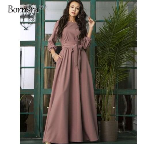 Bornsra Long Sleeve Summer Dresses