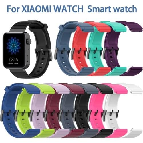 Fitness Watch Wristband For XIAOMI WATCH Smart Watch 18MM Soft Premium TPE Original Adjustable Replacement Band For Xiaomi Watch