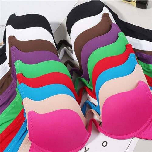 Sexy Women Lingerie U Backless Bras Underwear Deep U Low Cut Double Push Up Bra Intimates Fatimu Female Breathable Bralette