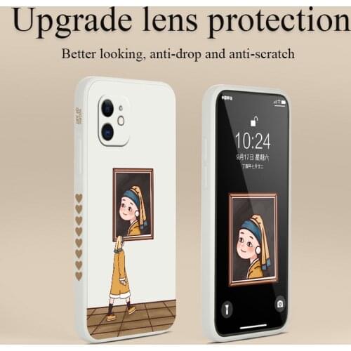 Smile Of The Pearl Girl Phone Case For iPhone 12 Pro Max 11 X XS XR XSMAX SE2020 8 8Plus 7 7Plus 6 6S Plus Silicone Cover