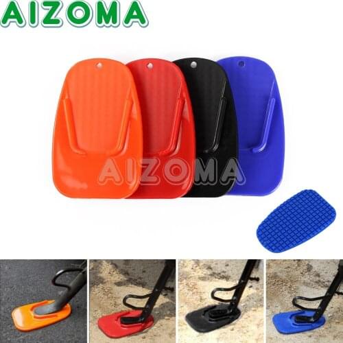 Colorful Moto Bike Kickstand Side Stand Plate Pad Universal For Suzuki Honda Kawasaki BMW Yamaha Motorcycle Plastic Kick Stand