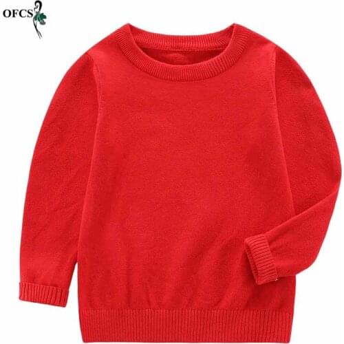 Children Sweater Kids Sweaters Autumn Girls Knit pullovers Size 90-150 Baby Boys Pullover Winter Knitted Bottoming Boys Sweaters