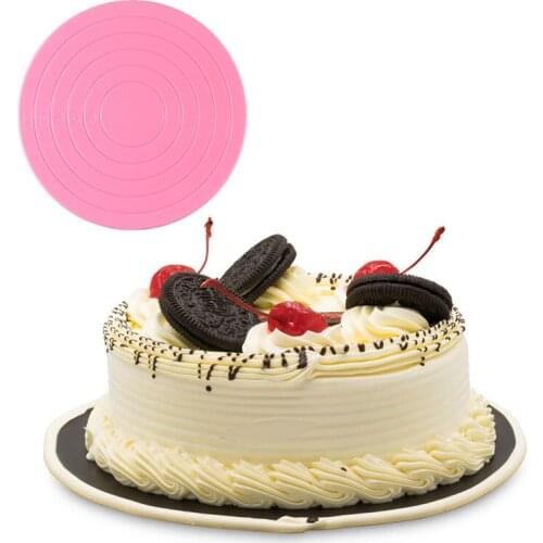 DIY Mini Cake Round Turntable Stand DIY Handmade Cake Mousse Decorating Tray With Scale Platform Cookie Biscuit Stand New Hand