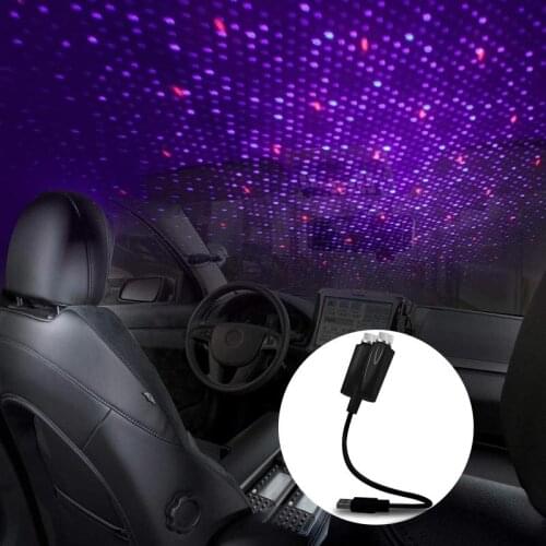 Dual Heads Ambient Lights Car Roof Star Light Romantic USB Night Light Atmosphere Lamp Home Ceiling Decoration Light
