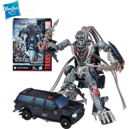 Original Hasbro Transformers Studio Series 03 Deluxe Class Movie 3 Crowbar Action Figure Model transformers toys for children