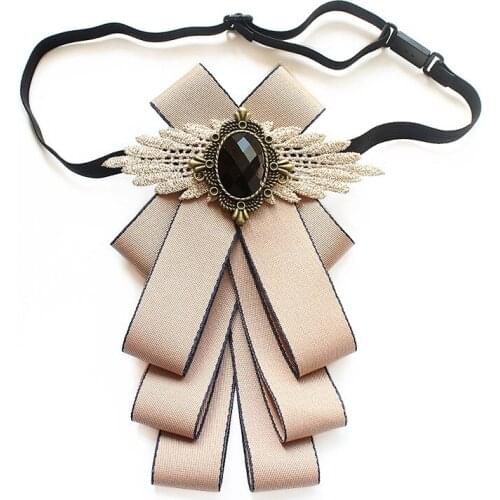 Designers Fashion Cravat luxury Bow Ties Double Layers British Uniform Butterfly Rhinestone Bowtie for men Wedding Accessories