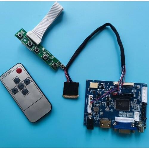 Kit Work for EJ101IA-01G/01F/01B/01H Panel LED Remote 1280x800 VGA AV LCD Screen Controller Board 2AV 40pin Driver Monitor HDMI