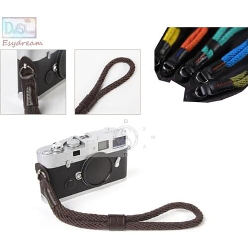 CAM-in Circular Hole Cotton 24cm Quality Camera Wrist Band Hand Strap For Leica X1 X2 R8 X-VARIO Fujifilm Fuji X100 X10 X20 X30