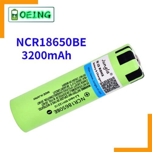 NEWEST OEING 18650 Battery NCR18650BE 3.7V 3200mah 18650 Lithium Rechargeable Battery For Flashlight Batteries