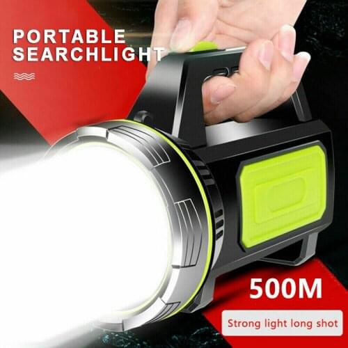 MAYITR 1pc Portable USB Rechargeable Work Light Super Bright 135000LM LED Spotlight Lamp For Camping Jogging Fishing