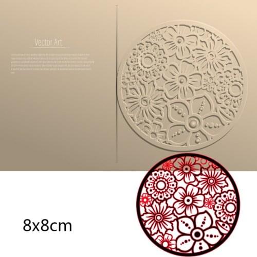 80*80mm Hollow Circle New Metal Cutting Dies for 2020 Scrapbook Paper Decoration Template Embossing DIY Paper New Card Craft