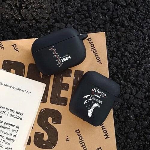 Fashion Vampire Diaries Damon Black Bluetooth TPU silicone Airpod Case For Airpods 2 Airpods1 Airpods pro 3 TPU soft cover